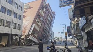 Taiwan Diguncang Gempa Dahsyat, Gedung-gedung Runtuh