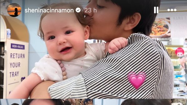 8 Foto Angga Yunanda & Shenina Momong Bayi Bule Jennifer Coppen, Bikin Gemas