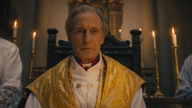 Film The First Omen (2024) Bill Nighy as Lawrence in 20th Century Studios' THE FIRST OMEN. Photo courtesy of 20th Century Studios. © 2024 20th Century Studios. All Rights Reserved.