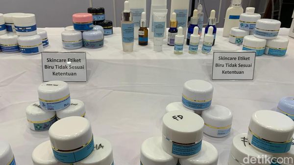 Penampakan Kosmetik Ilegal Berbahaya yang Diciduk BPOM dari Klinik Kecantikan