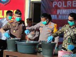 Polres Parepare Musnahkan 3 Kg Sabu-31 Knalpot Brong Sitaan Sejak Januari