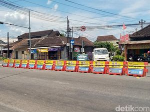 Info Lur! Simpang Empat Kepoh Jalan Jogja-Solo Ditutup