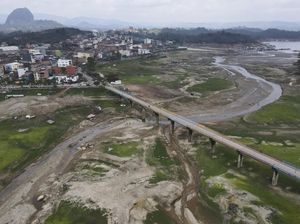 Waduk Paling Memukau di Kolombia Kini Menyusut Kekeringan