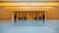 Hotel ini dilengkapi sejumlah fasilitas pendukung seperti kolam renang.  