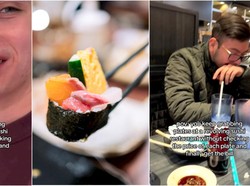 Kacau! Dikira Menu AYCE, 3 Pria Ini Makan Sushi hingga Rp 3,1 Juta