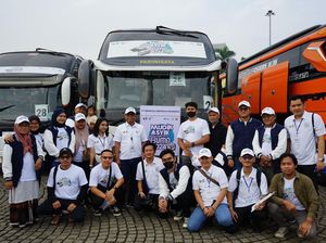 Gelar Mudik Gratis, Brantas Abipraya Berangkatkan 8 Bus ke Jawa & Padang