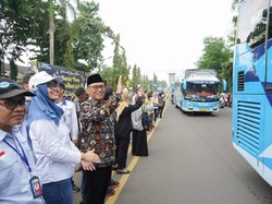 Wali Kota Cilegon Lepas 1.800 Peserta Mudik Gratis ke Jawa & Sumatera
