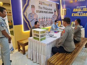 Pemudik Jika Capek Bisa Istirahat di Pospam Lamongan, Ada Kopi dan Bisa Pijat