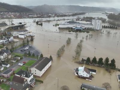 Potret Udara Banjir Terjang Virginia AS