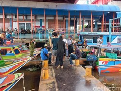 Ratusan Pemudik Mulai Padati Dermaga 16 Ilir Palembang Jelang Lebaran