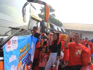 Semringah Perajin Tahu Tempe Ikut Mudik Gratis Semringah Perajin Tahu Tempe Ikut Mudik Gratis