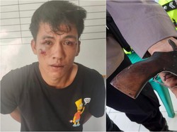 Maling Bersenpi Gasak Motor Emak-emak Terciduk Saat Polisi Gelar Razia