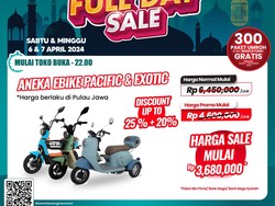Transmart Full Day Sale Edisi Lebaran, Sepeda Listrik Diskon sampai Rp 2,7 Juta!