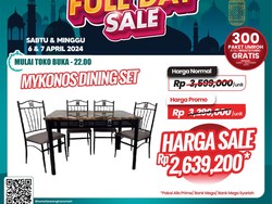 Berkah Lebaran, Beli Meja Makan di Transmart Full Day Sale Diskon Hampir Sejuta!