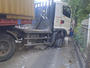 Truk Kecelakaan di Penjaringan Jakut, Lalin Sekitar Macet