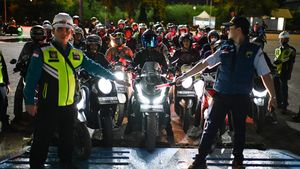 Potret Ribuan Pemudik Motor yang Hendak ke Lampung