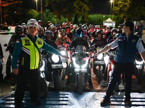 Potret Ribuan Pemudik Motor yang Hendak ke Lampung