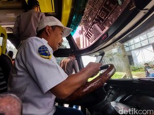 Cerita Eka Sopir Bus, Sering Lewati Momen Lebaran Tak Bersama Keluarga