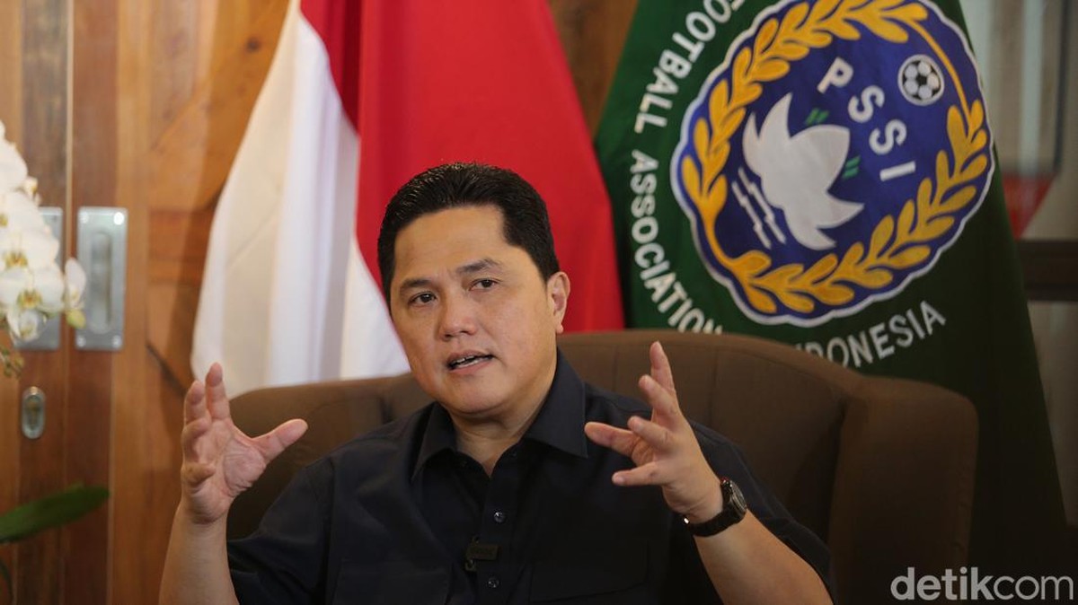 Ketum PSSI, Erick Thohir, akan melakukan intervensi ke Liga. (Foto: detikcom/Agung Pambudhy)