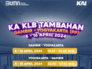 Ada Kereta Tambahan Mudik Lebaran 2024 Gambir-Yogyakarta, Ini Jadwalnya! Ada Kereta Tambahan Mudik Lebaran 2024 Gambir-Yogyakarta, Ini Jadwalnya!