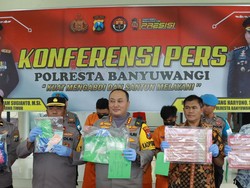 Kurir hingga Bandar Sabu di Banyuwangi Ditangkap, Sabu 6,5 Kg Disita