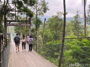 Wisata Situ Gunung Suspension Bridge Sepi, Kunjungan Turun 50 Persen