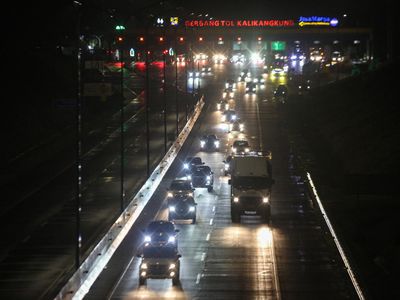 Penerapan Satu Arah di Gerbang Tol Kalikangkung