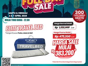 Mudik Nyaman Bawa Travel Bed, Beli di Transmart Full Day Sale Cuma Rp 300 Ribuan!