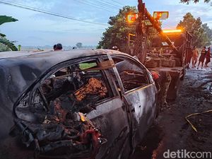 Polisi Sebut Api yang Bakar Brio Tewaskan 2 Penumpang Berasal dari Korsleting