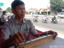 Kepiawaian Handang Goyangkan Jari Hitung Kendaraan Pemudik di Pantura