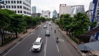 Jalanan Kota Surabaya Lengang  Jelang Lebaran