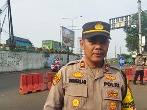 H-3 Lebaran, Situasi Lalin Simpang Jomin Ramai Lancar hingga Sore Ini