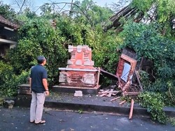 Pohon Beringin Timpa Pelinggih Pura di Denpasar, Kerugian Capai Rp 500 Juta