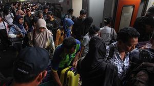 Jumlah Pemudik Kereta Api pada H-3 Lebaran