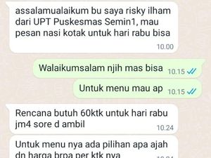 Catut Puskesmas Semin 1 Gunungkidul, Penipu Pesan Katering di 4 Warung