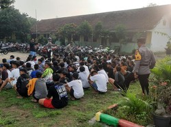 82 Motor Disita dari Arena Balap Liar di Mojokerto