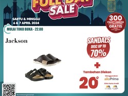 Biar Kece Saat Lebaran, Beli Sepatu-Sandal di Transmart Full Day Sale Diskon 70%