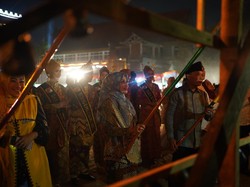 Pj Wali Kota Nyalakan Lampu Colok, Festival Ramadan Budaya Melayu