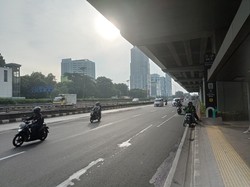 Senin Pagi, Pancoran yang Langganan Macet Kini Sepi saat Libur Lebaran