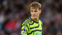 9. Martin Ödegaard/Arsenal, 25 tahun. Estimasi valuasi 135,6 juta euro (Rp 2,38 triliun). Foto: CameraSport via Getty Images/David Horton - CameraSport