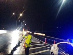 Arus Mudik di Perbatasan Tol Jalinsum Sumsel-Lampung Aman dan Lancar