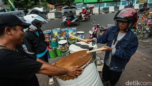 Jelang Lebaran, Penjualan Bedug di Tanah Abang Meningkat