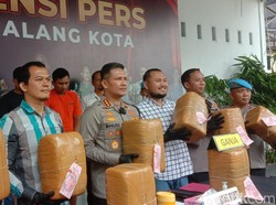 Kurir 42 Kg Ganja Asal Aceh Diringkus di Kota Malang
