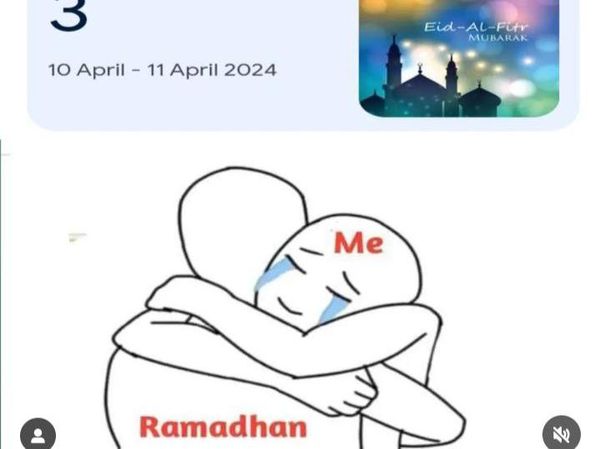 7 Meme Momen Ramadan Akan Berganti Lebaran, Bikin Sedih Tak Mau Pisah