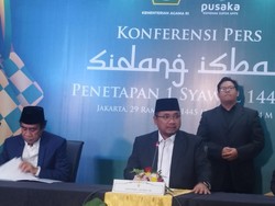 Pemerintah Tetapkan Idul Fitri 1 Syawal 1445 H Jatuh pada 10 April 2024