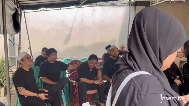 Suasana rumah duka Babe Cabita