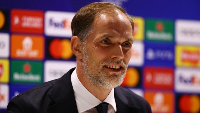 Soccer Football - Champions League - Bayern Munich Press Conference - Emirates Stadium, London, Britain - April 8, 2024 Bayern Munich coach Thomas Tuchel during the press conference Action Images via Reuters/Matthew Childs