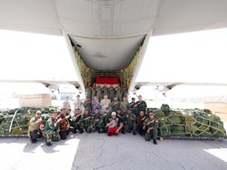 Bantuan RI Berhasil Sampai Drop Zone Gaza, Isinya Makanan-Obat