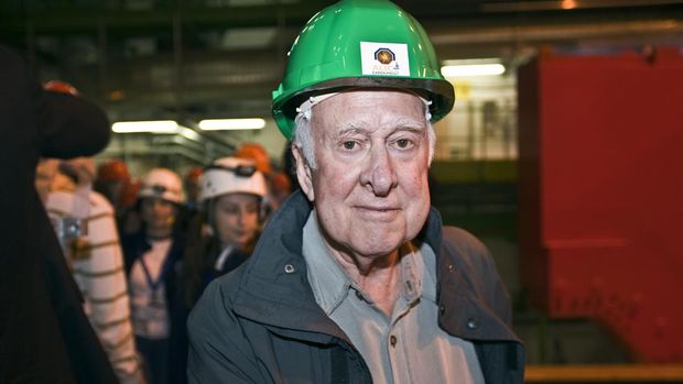 Peter Higgs penemu partikel tuhan. dok CERN