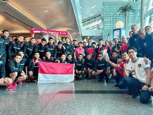Tiba di Doha, Timnas Indonesia U-23 Disambut Ultras Garuda